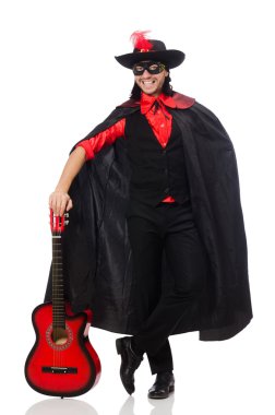 Karnaval montlu genç adam