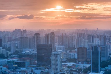 Singapur manzarası downtown