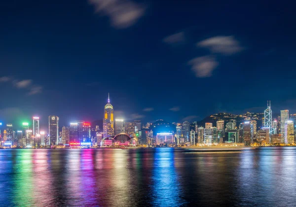 Vista de Hong Kong durante o pôr do sol — Fotografia de Stock