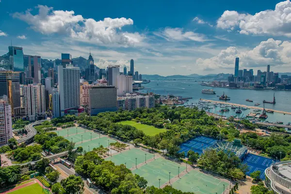 Vista de Hong Kong durante el día soleado — Foto de Stock