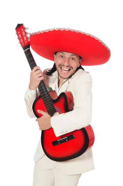 Guitare mexicaine isolée sur blanc — Photo