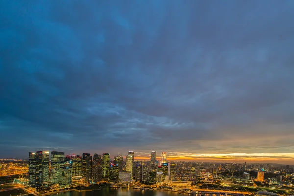 Ciudad de Singapur skyline — Foto de Stock