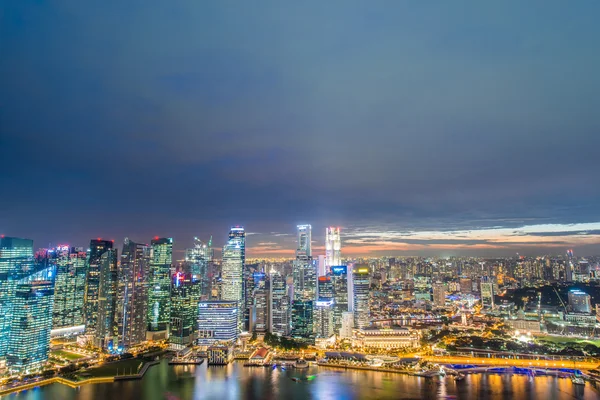 Singapur manzarası downtown — Stok fotoğraf