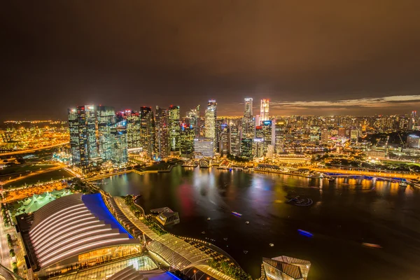 Panoramę Singapuru Śródmieście — Zdjęcie stockowe