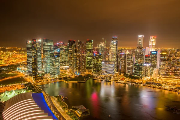 Skyline Singapore centro — Foto Stock