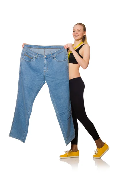 Young woman in dieting concept — Stock Photo, Image