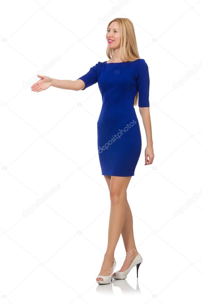 Belle Dame En Robe Bleu Fonce Image Libre De Droit Par Elnur C 73516303