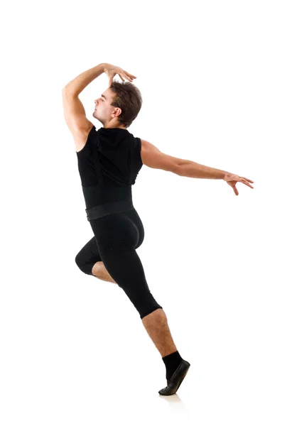 Danseuse isolée sur fond blanc — Photo