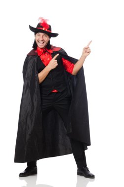 Karnaval montlu genç adam