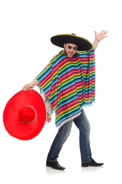 Funny mexican isolated on white — Stock Photo, Image