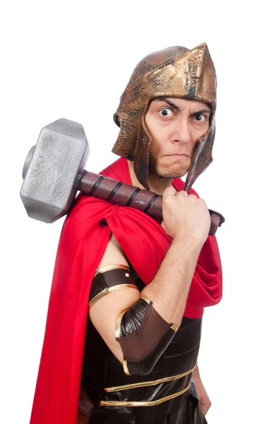 Funny Gladiator isolated — Stock Photo, Image