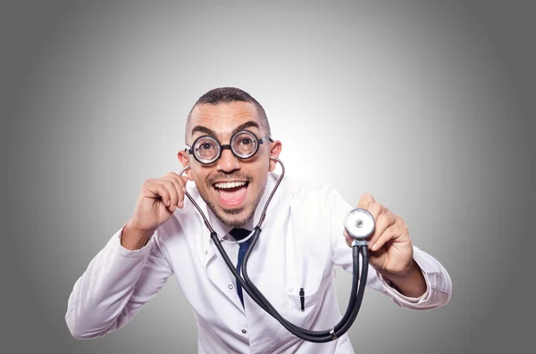 Funny doctor isolated — Stock Photo, Image