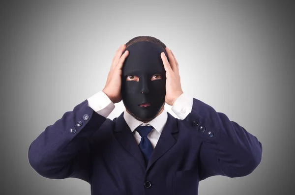 Άνθρωπος με μάσκα — Φωτογραφία Αρχείου