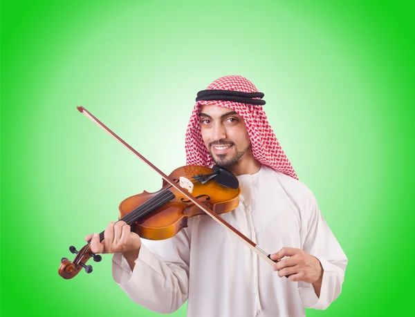 Араб играет музыку — стоковое фото