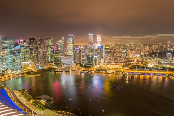 Panorama de Singapour skyline centre-ville — Photo