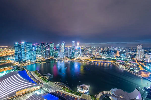 Panorama of Singapore skyline downtown — Stock Photo, Image