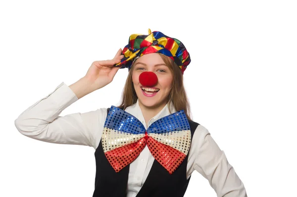 Velmi ženský klaun — Stock fotografie