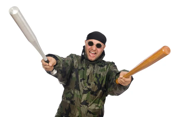 Joven con uniforme de soldado —  Fotos de Stock