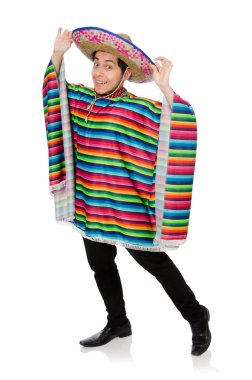 Komik Meksika giyen panço