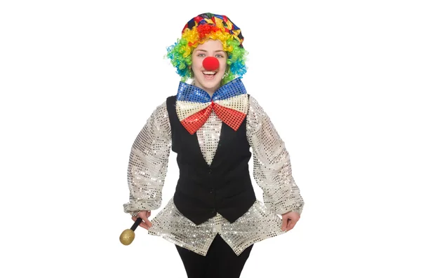 Samičí klaun izolovaný na bílém — Stock fotografie