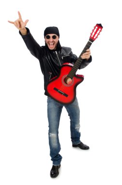 Gitarist beyazı izole etti