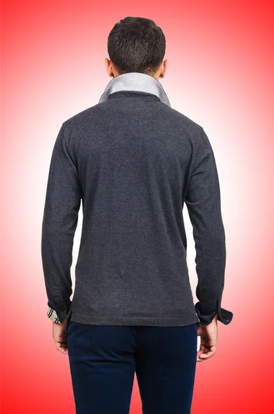 Male sweater against the gradient — Stock Photo, Image