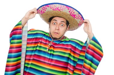 Komik Meksika giyen panço