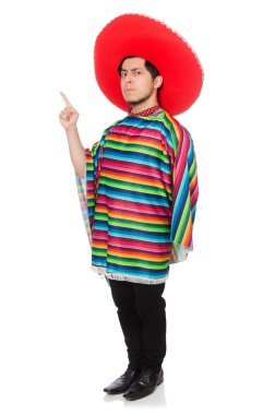 Komik Meksika giyen panço