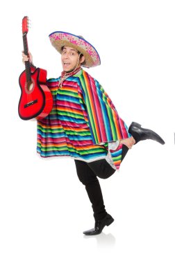 Komik Meksika giyen panço