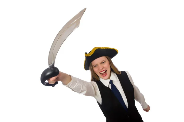 Mooie pirate meisje — Stockfoto