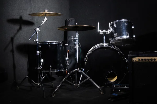 Set of drumkit in club — Stock Photo, Image