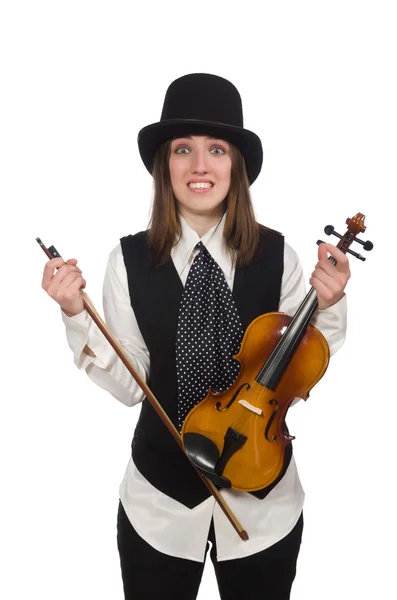 Vrouwelijke violist — Stockfoto