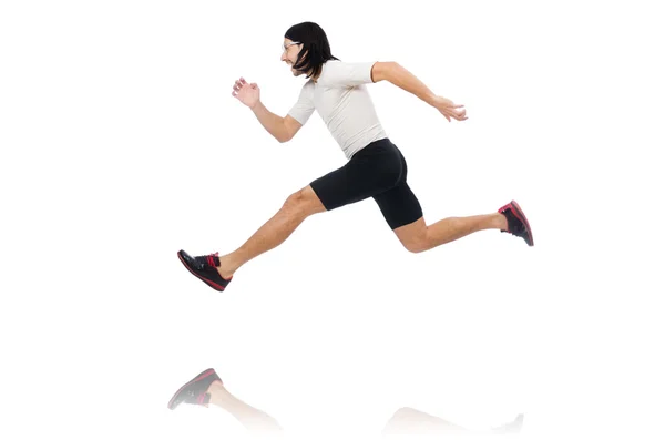 Γρήγορη τρέχοντας άνθρωπος — Φωτογραφία Αρχείου