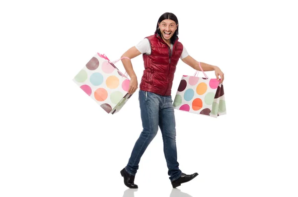 Man with shopping bags — Stock Photo, Image