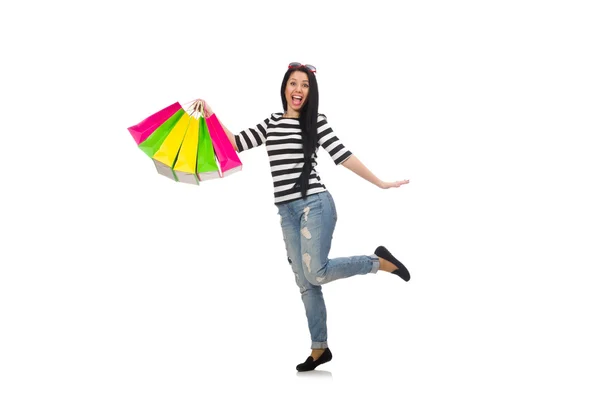 Mujer con bolsas de compras —  Fotos de Stock