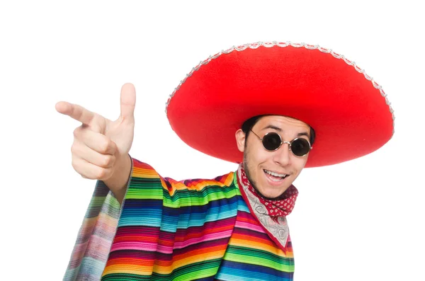 Zabawny meksykański sobie poncho — Zdjęcie stockowe