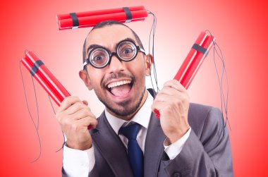 dinamit ile işadamı