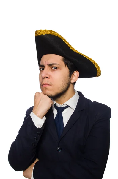 Young captain isolated — Stock Photo, Image