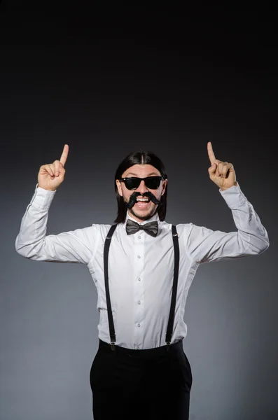 Homem positivo em roupas clássicas — Fotografia de Stock