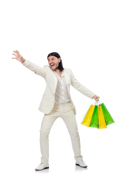 Hombre con bolsas de compras —  Fotos de Stock