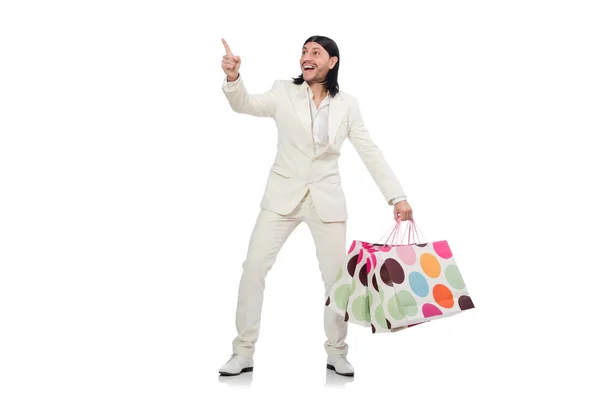 Hombre con bolsas de compras —  Fotos de Stock