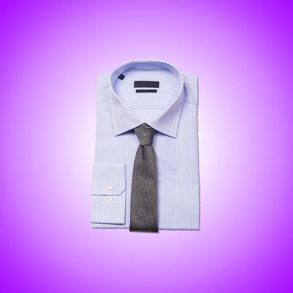 Nice male shirt against the gradient — Stock Photo, Image