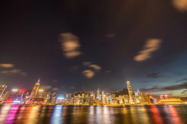 Hong Kong under solnedgången timmar — Stockfoto