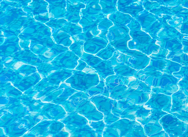 Texture di acqua blu nella piscina — Foto Stock