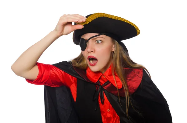 Bella ragazza pirata — Foto Stock