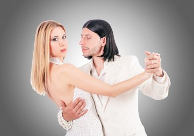 dans etmek degrade karşı dans çift 