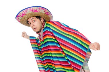 Komik Meksika giyen panço