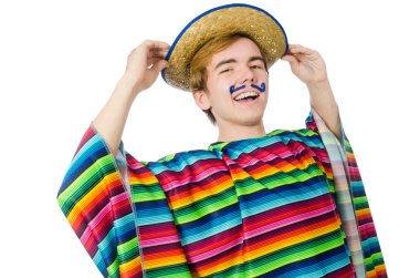 Komik Meksika giyen panço