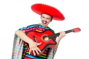 Komik Meksika giyen panço