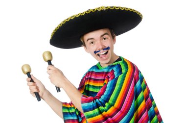 Komik Meksika giyen panço